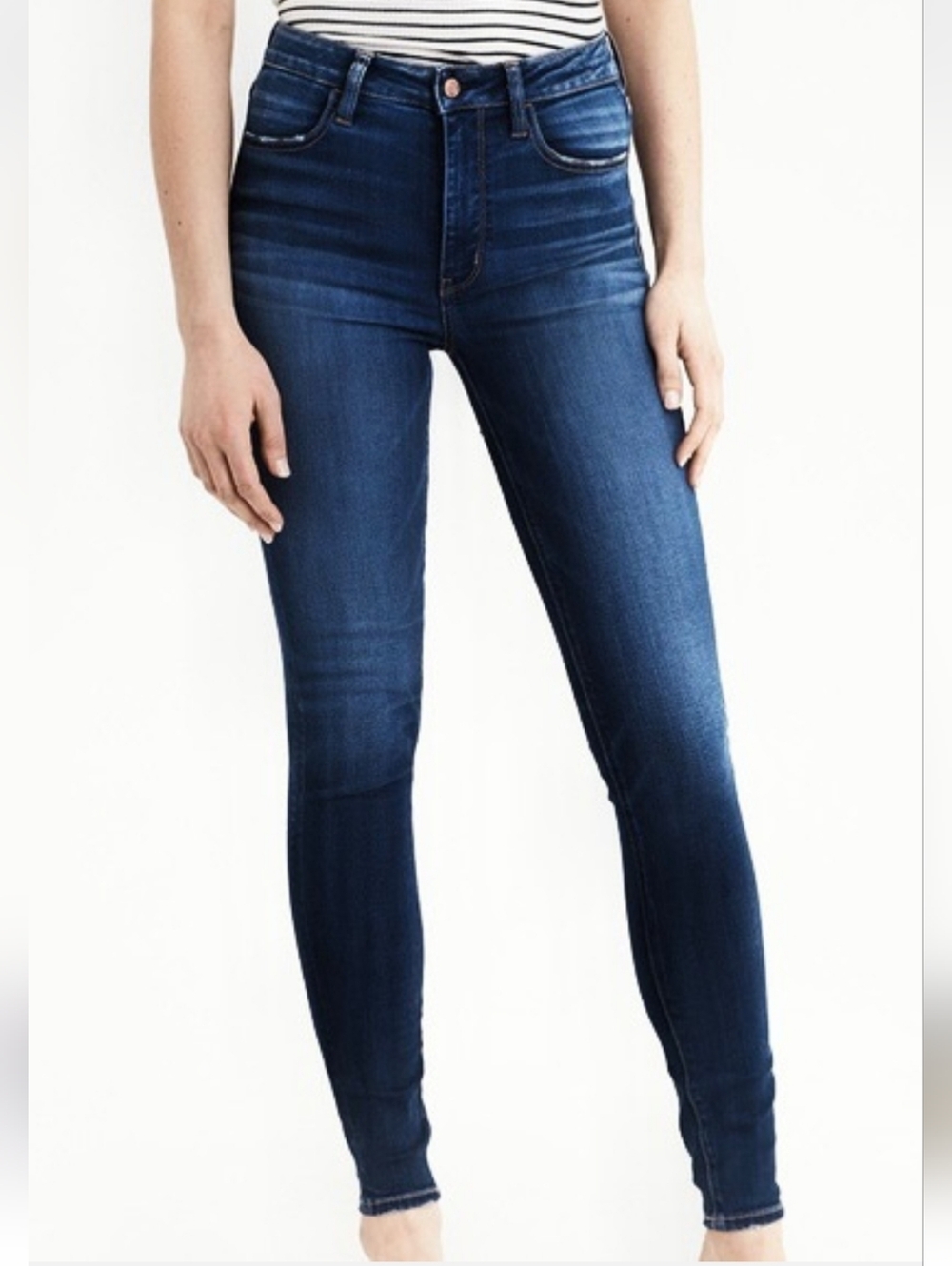 American Eagle Dark Wash Skinny Jeans (Dk. Blue)